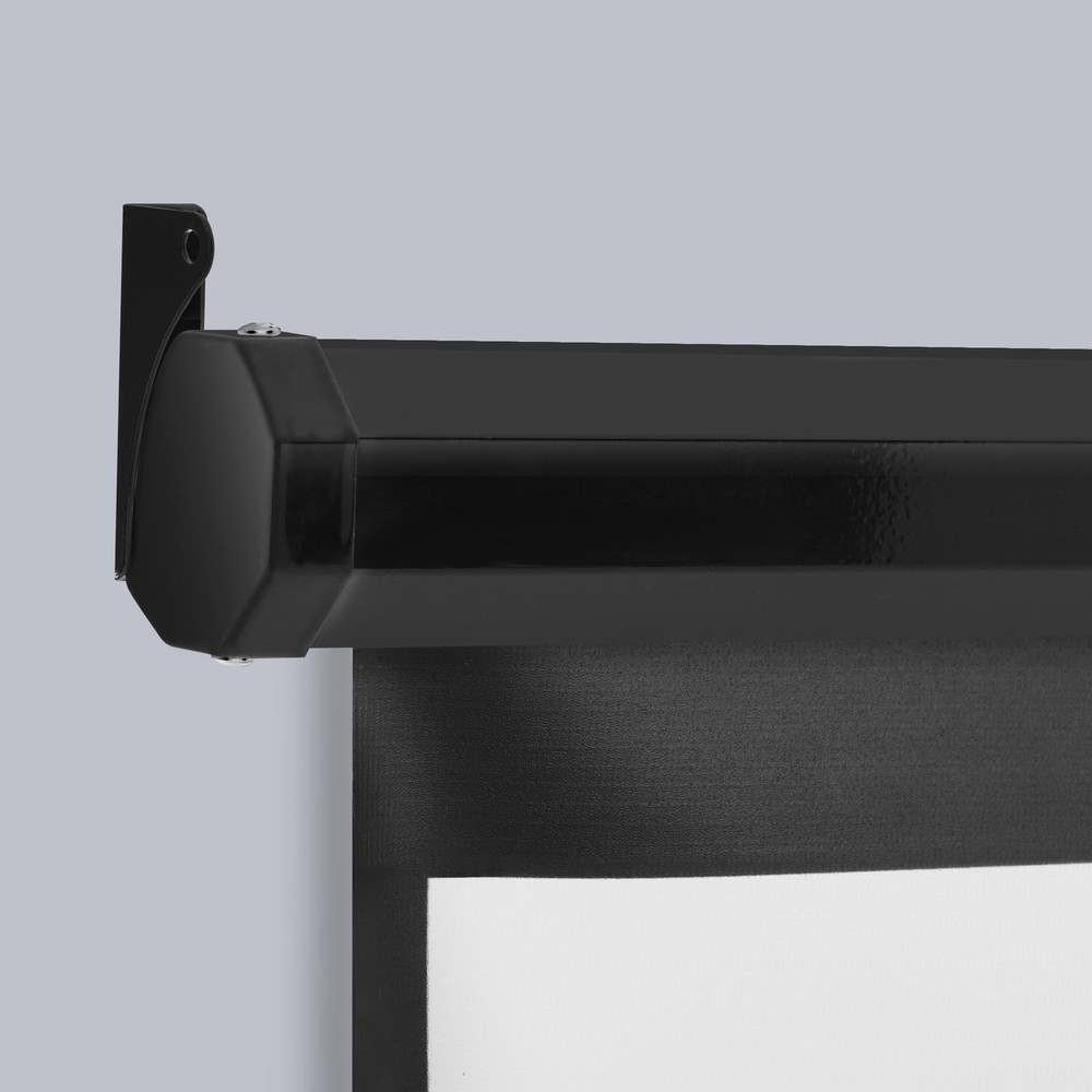 72" Diagonal Dimension Pull Down Projection Movie Theater Screen Matte 4:3 Black