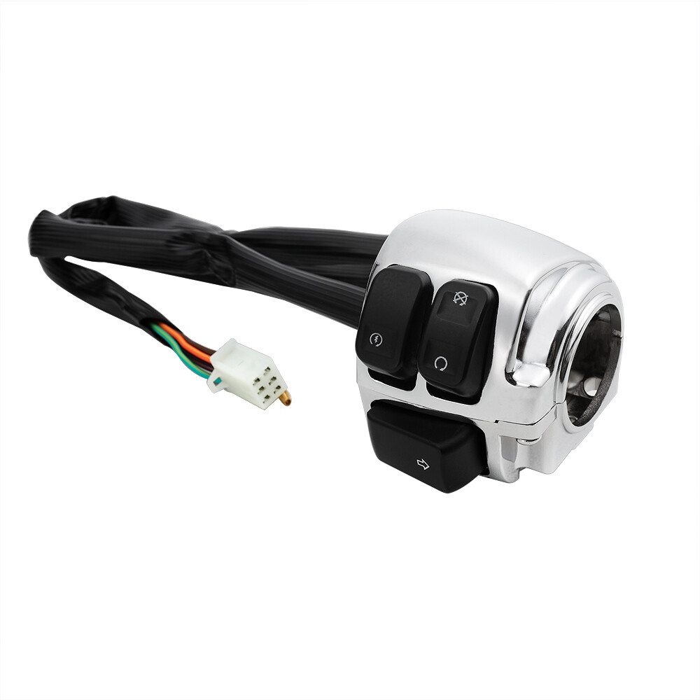 1" Handlebar Control Switch For Harley Davidson Road King Glide Softail Dyna