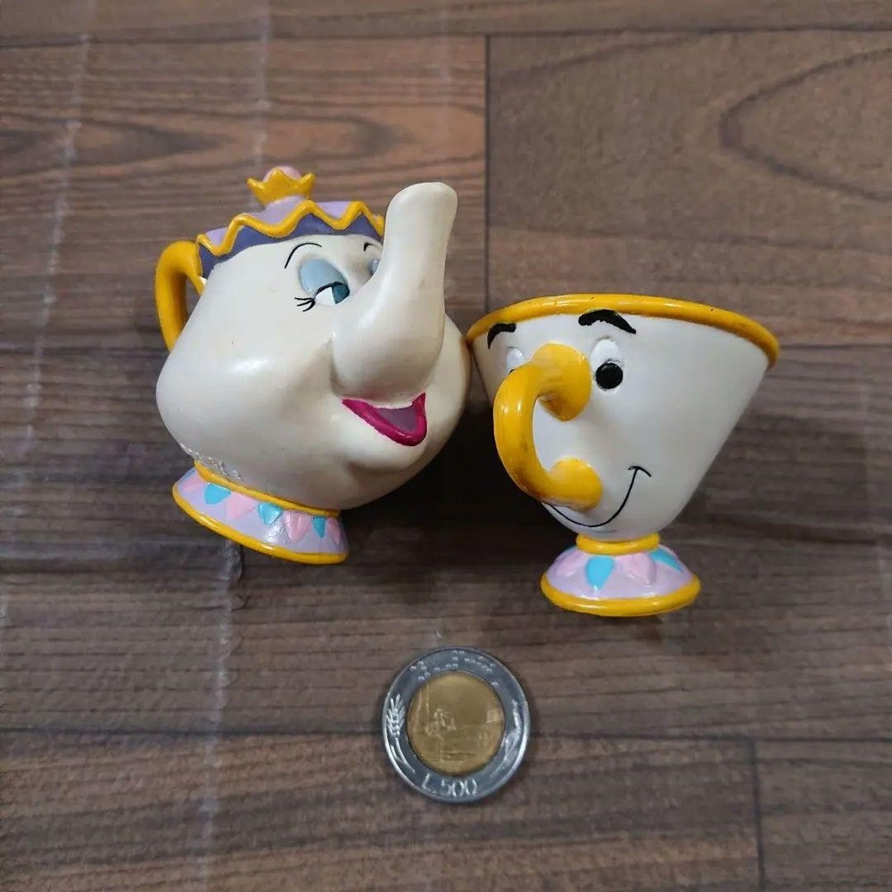 Disney Mrs. Pot Chip Figurine 2 pieces