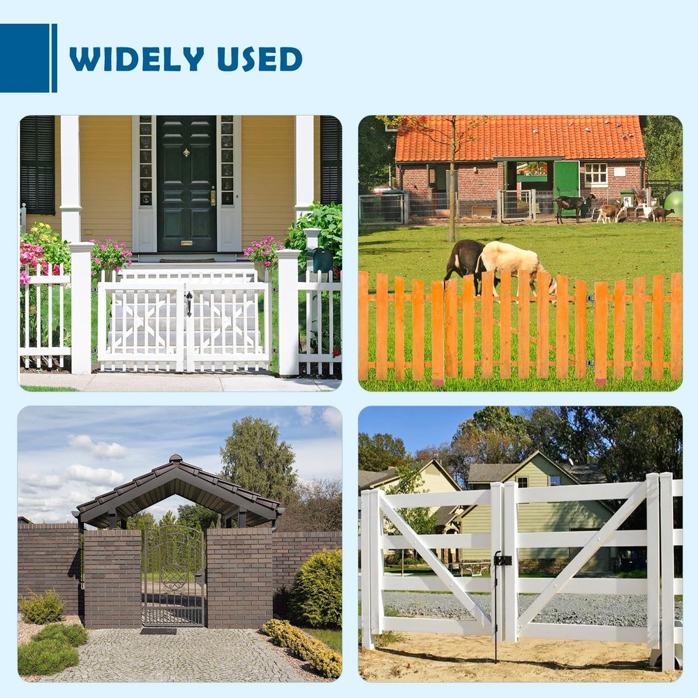 HAGWARE Gate Hinges Wall Mount Hinge, 2Pack Heavy 2 Pack(4pcs)