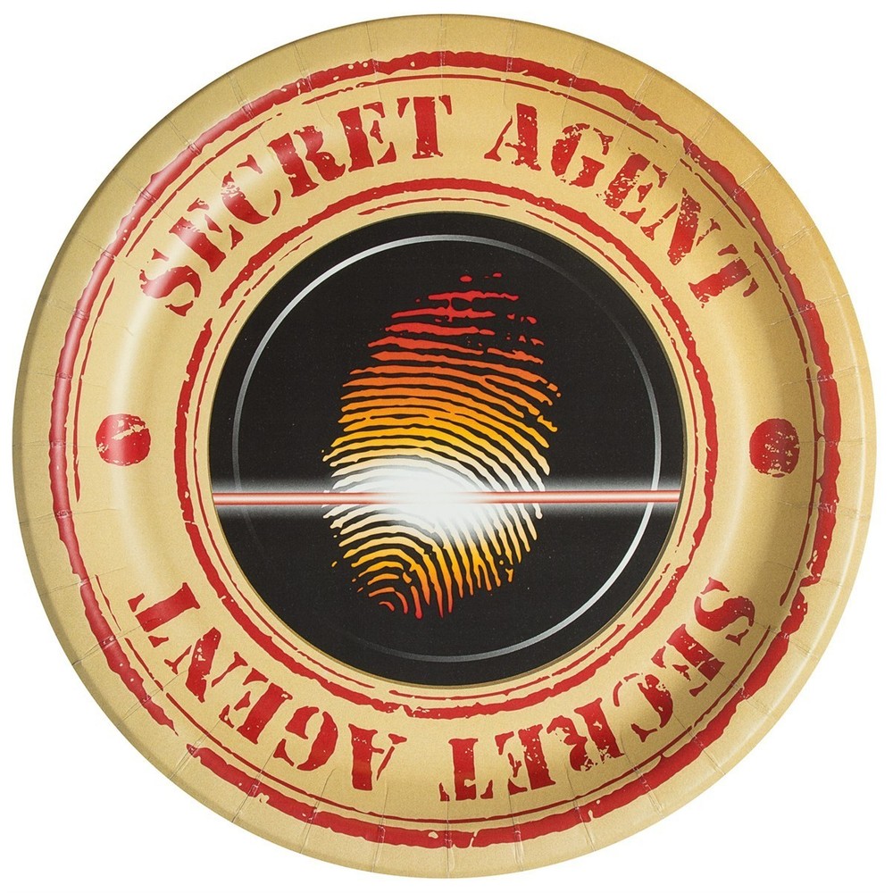 Top Secret Spy Dinner Plates (8)