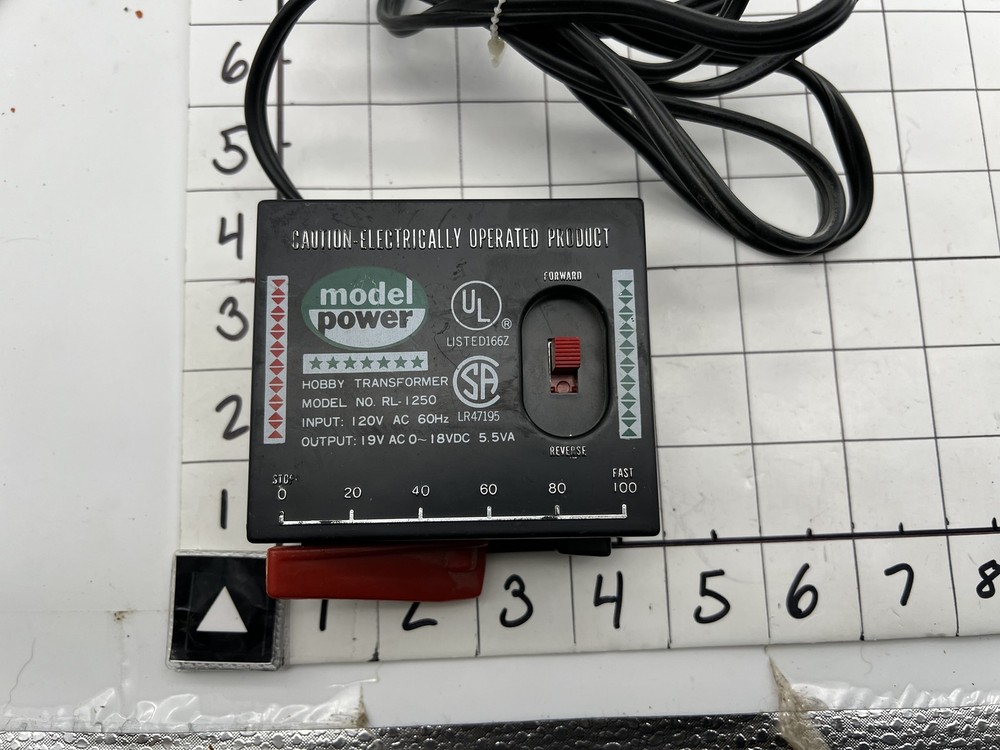 Model Power #RL-1250 Hobby Transformer 120V Tested/Works
