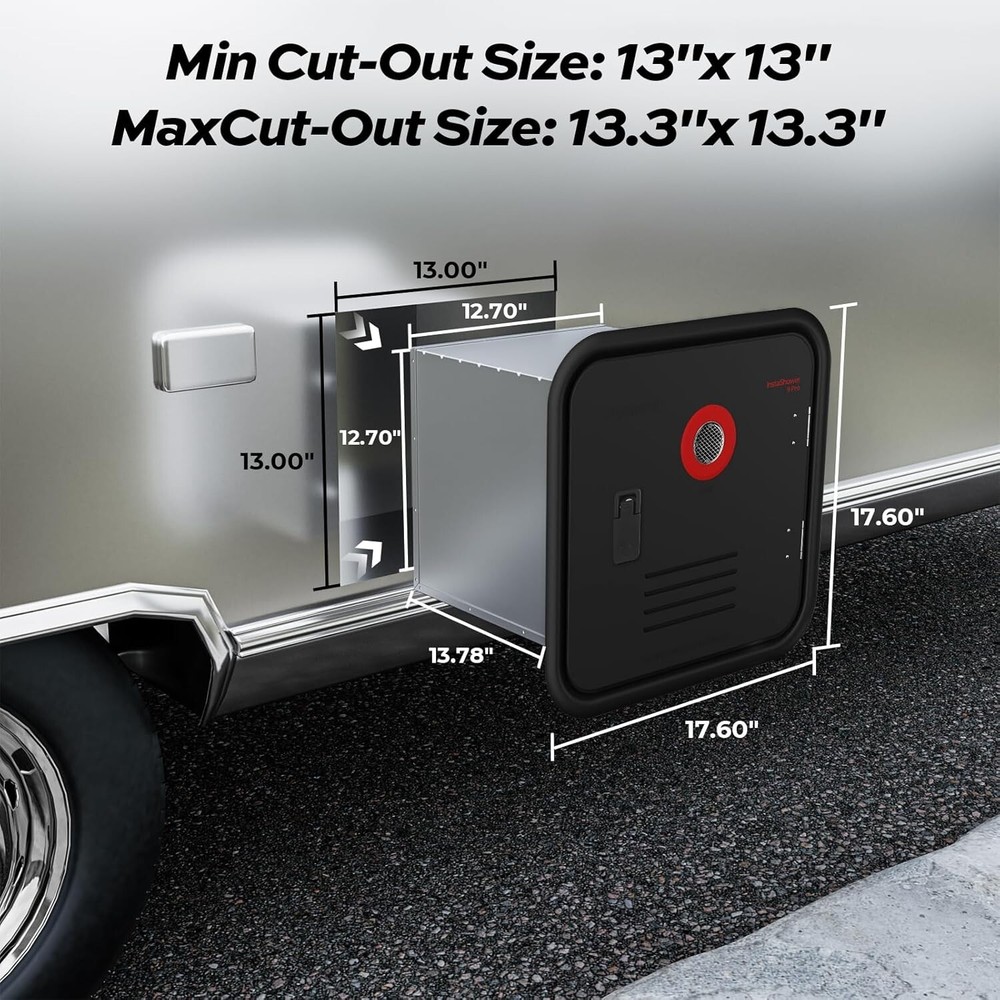 Used- FOGATTI RV Tankless Water Heater 3.6 GPM 66,000 BTU Instant Hot Water