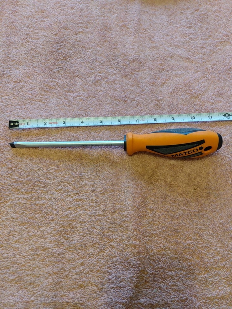 Matco Tools Slotted Screwdriver Orange New