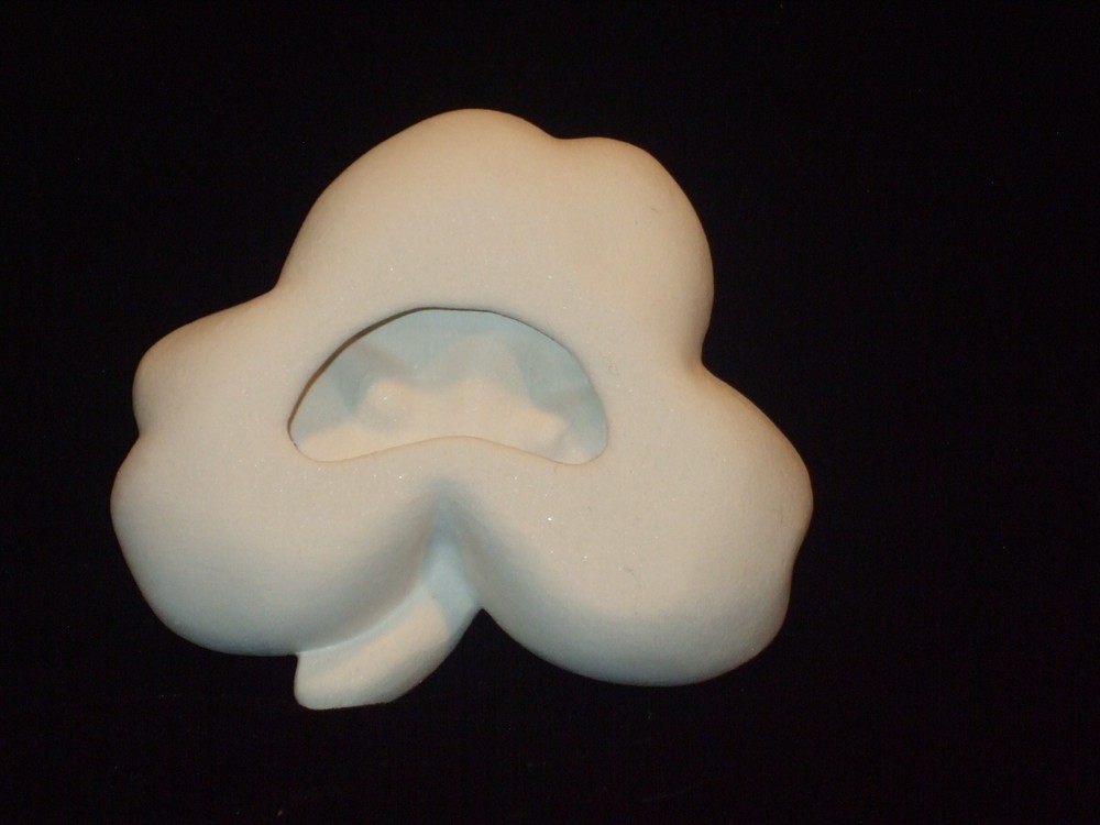 Shamrock / Clover Decoration - Ceramic Bisque Ready to Paint