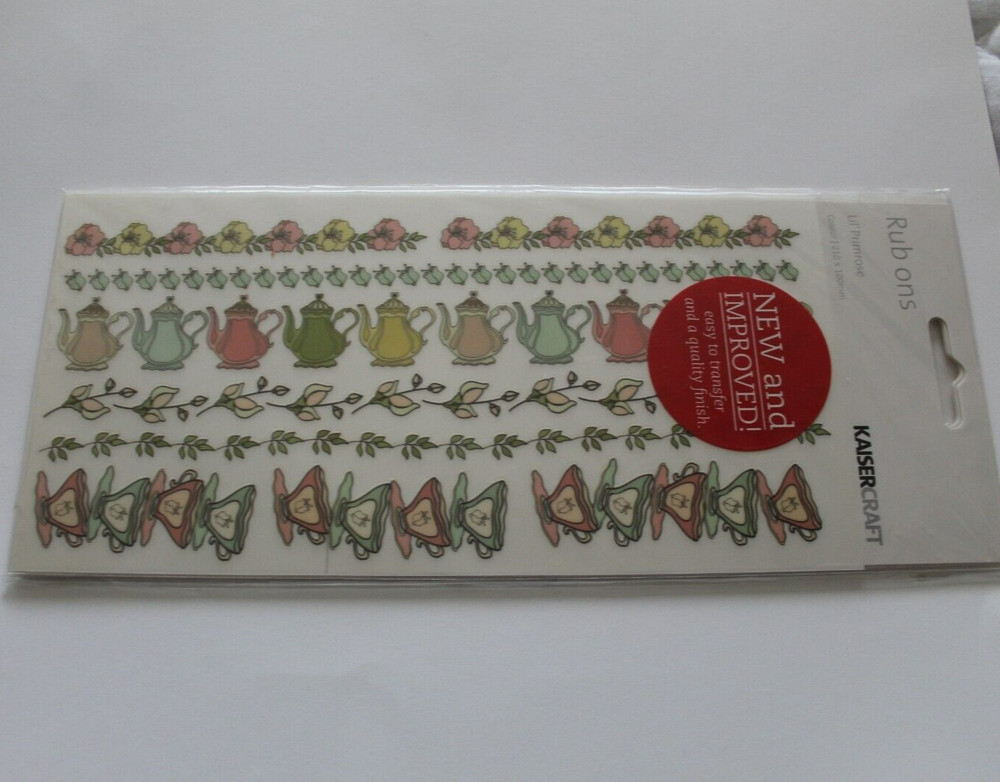 KAISERCRAFT Lil' Primrose Rub-Ons RB955
