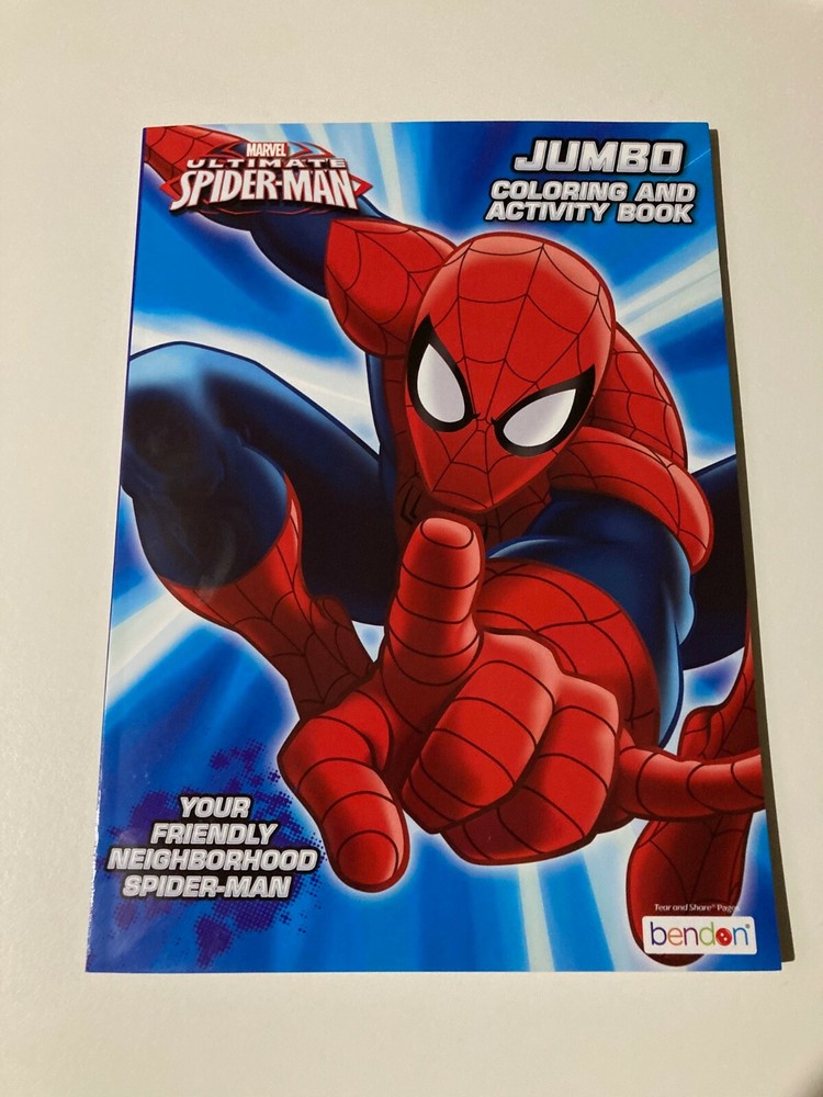 Marvel Ultimate Spider Man Theme Jumbo Coloring and