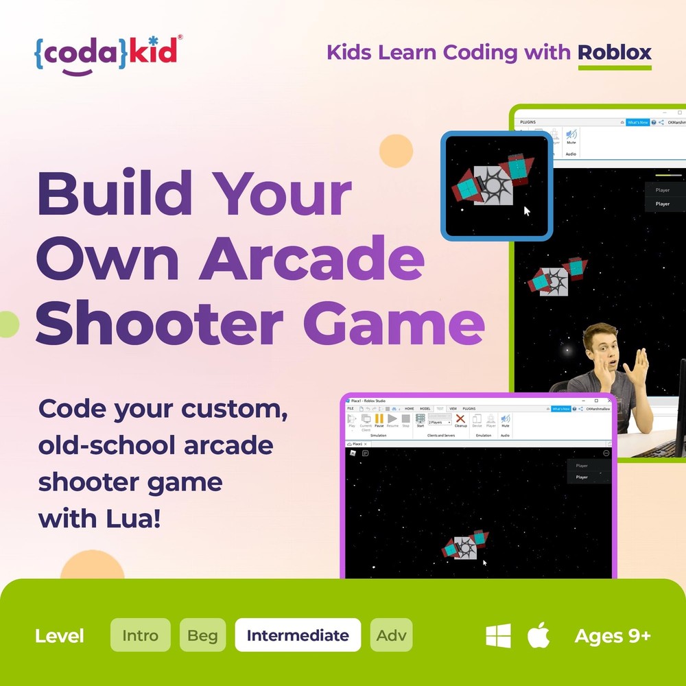 Roblox Coding Award Winning Coding for Kids Ages 9 with Online Mentoring