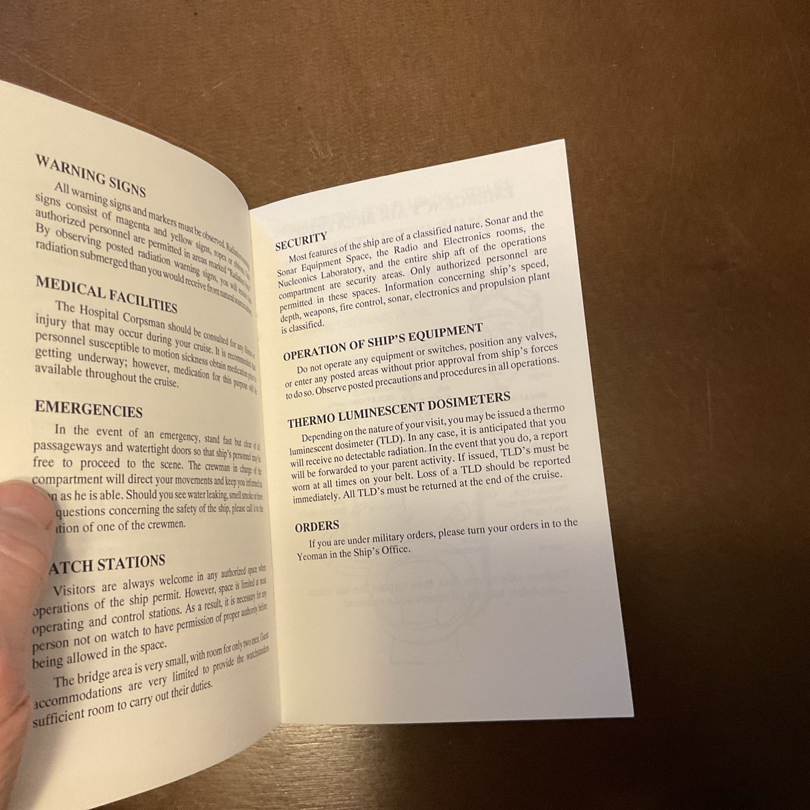 USS TREPANG SSN 674 UNDERWAY SUPPLEMENT VISITORS Handout Pamphlet Vintage