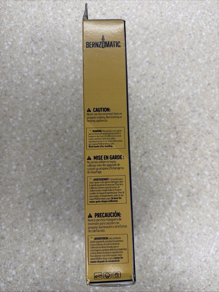 NEW / Unopened Bernzomatic Universal Extension Hose