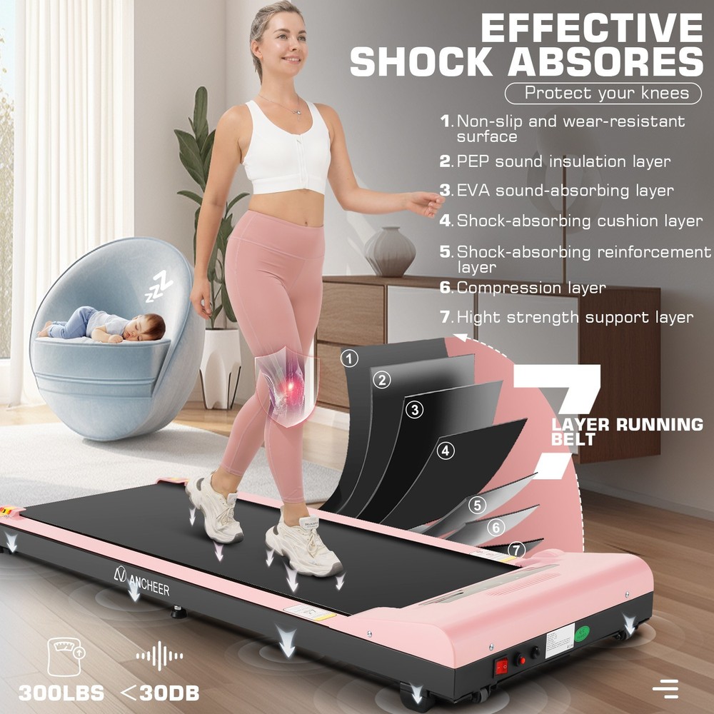 Remote Control, Compact Electric Treadmills for Home/Gym/Office with LED Screen!