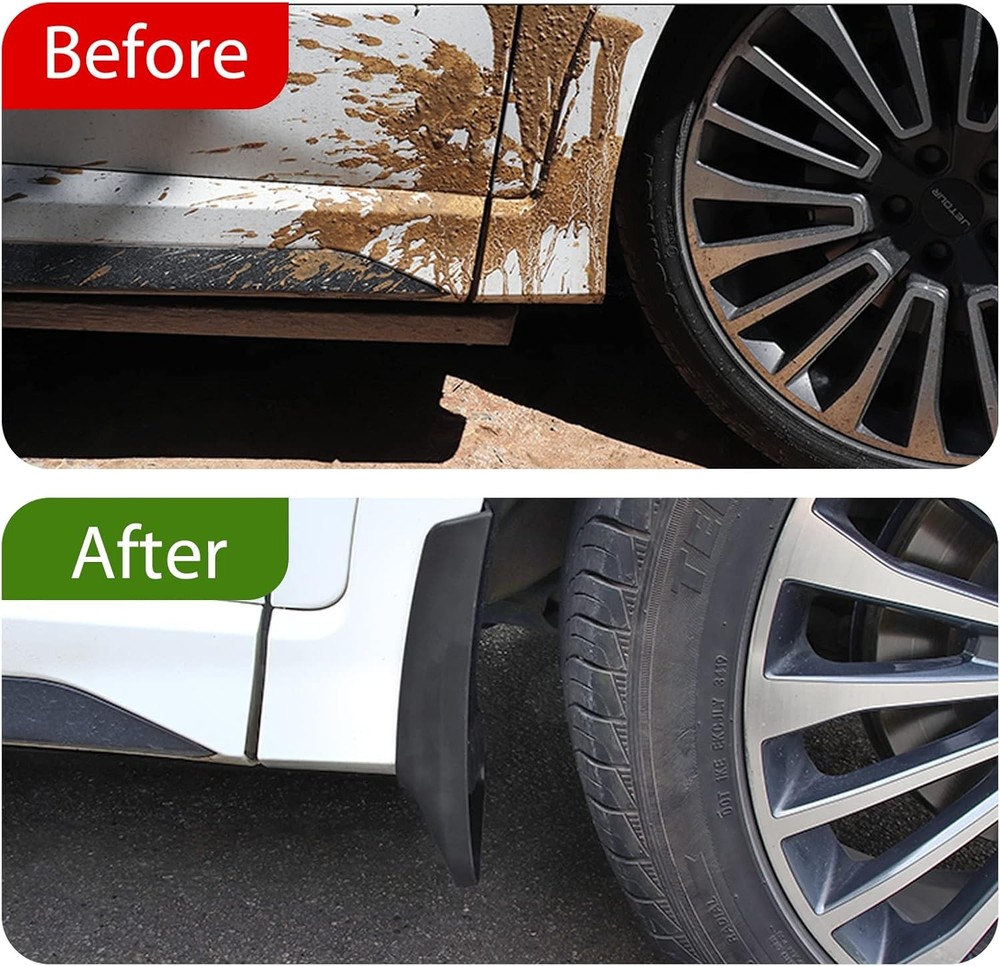BDFHYK Mud Flaps Splash Guards 4PCS Front & Rear Side Mud Guards Compatible with