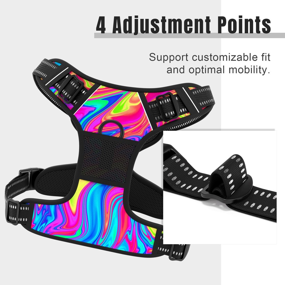 No Pull Dog Harness, Cute Reflective X-Large Sized Puppy Harness, Adjustable ...