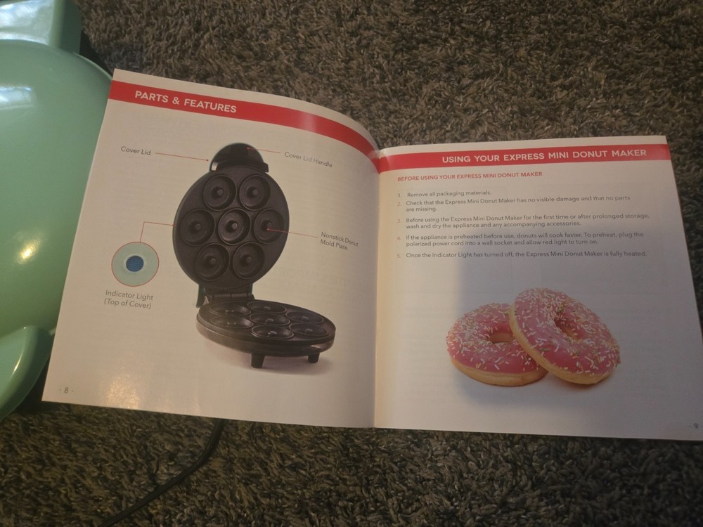 Dash Express Mini Donut Maker - Aqua