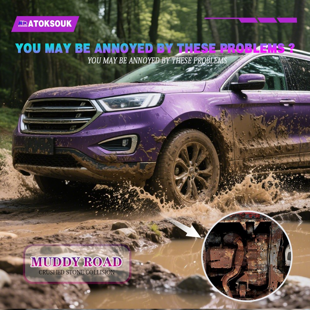 Front Skid Plate For Ford Edge 2015-2023 Underbody Engine Splash Shield Cover