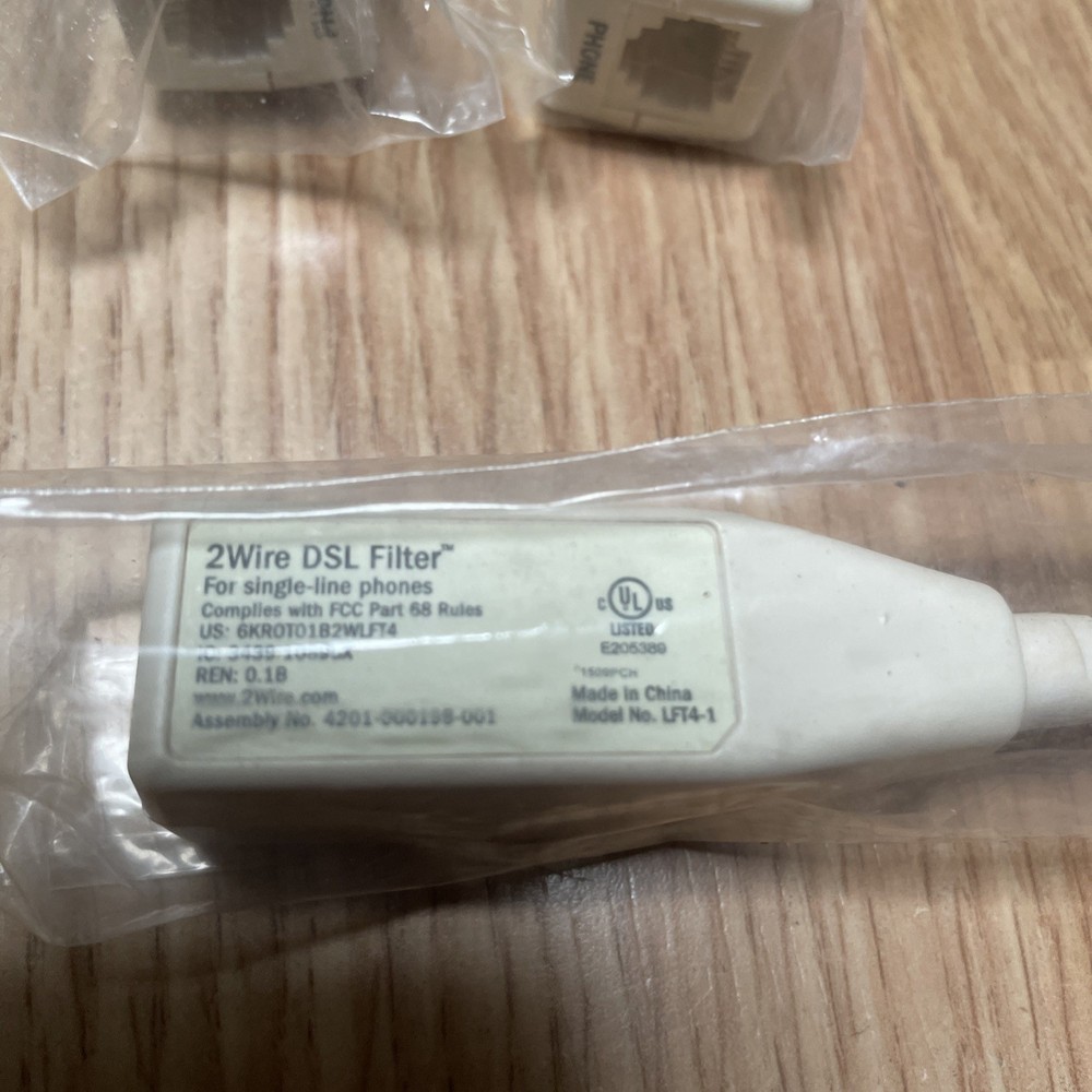 Three Genuine 2WIRE and Excelsus High Speed Internet Filter For 1-Line Phone