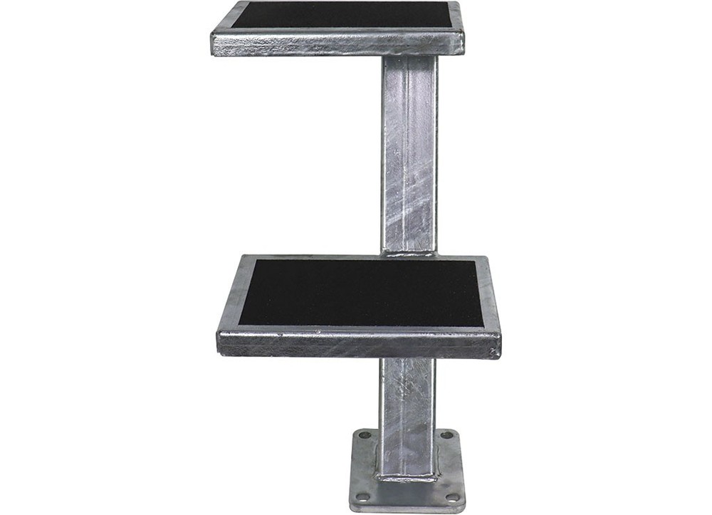 Extreme Max 3006.6812 Galvanized Trailer Tongue Step - Double, Silver