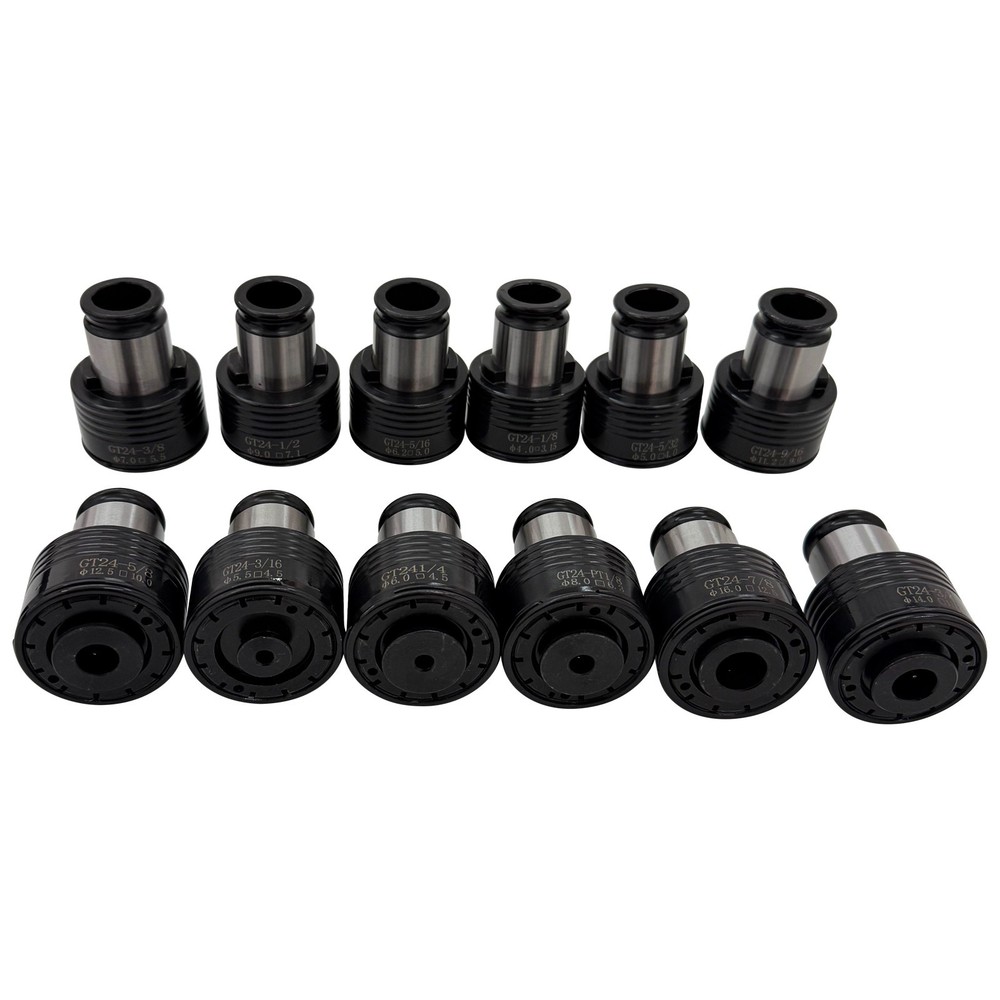 Tapping Machine ANSI Chuck Set 12PCS Quick Change Chuck 1/8"-7/8"