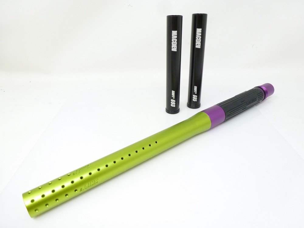 NEW 14" MACDEV SHIFT 2 BARREL KIT PURPLE LIME AUTOCOCKER THREAD CLONE CYBORG EGO
