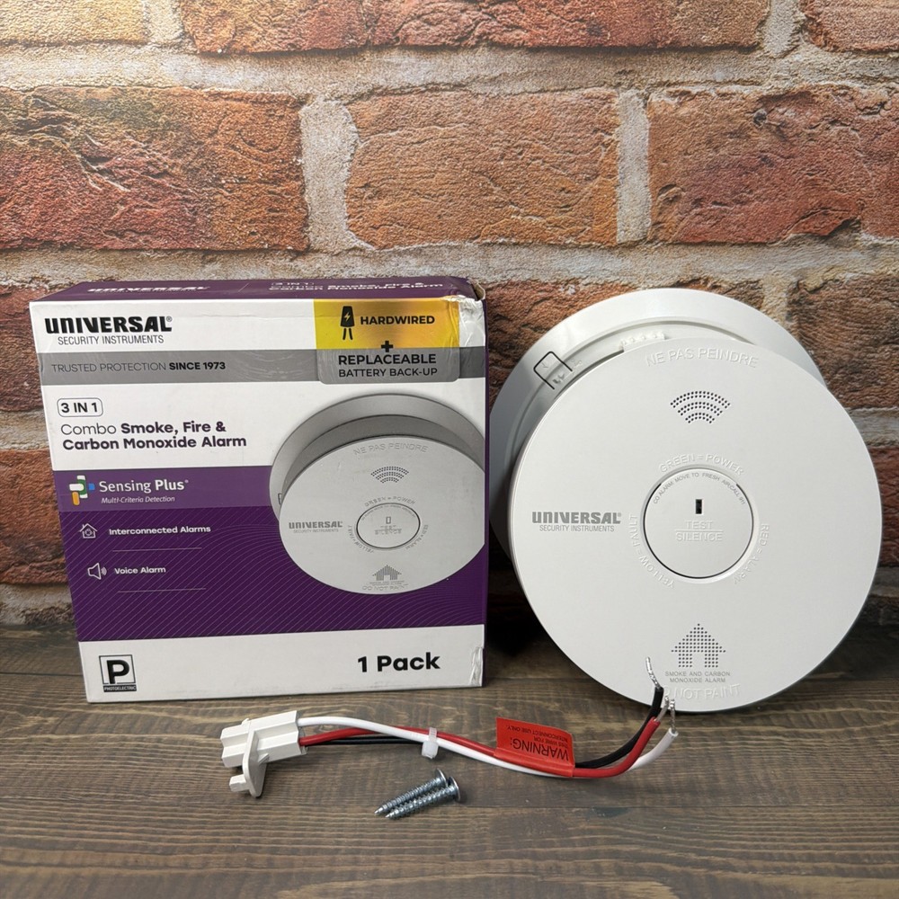 Universal Security Instruments Hardwired Smoke & Carbon Monoxide Detector