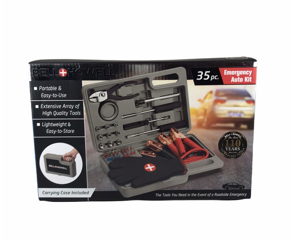 Bell And Howell 35 Piece Emergency Roadside Kit