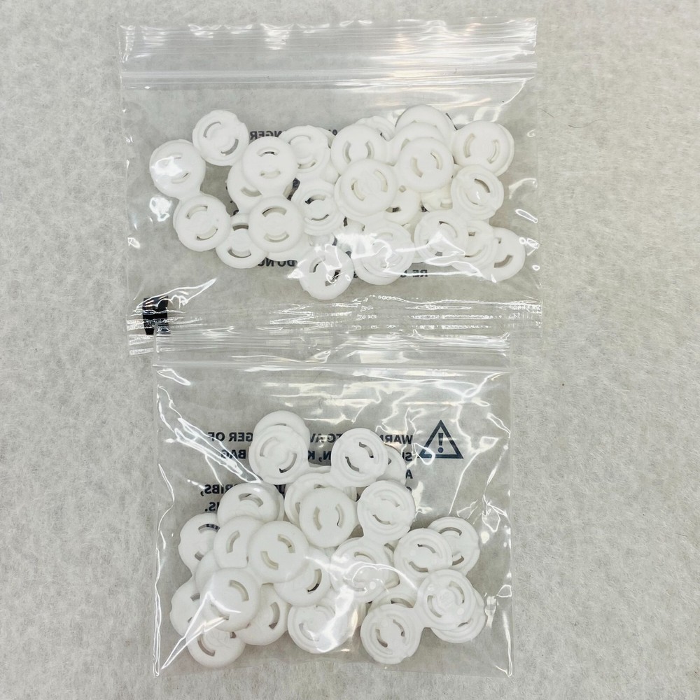 Face Mask Loop Clasp Adjuster White Approx 40 pcs