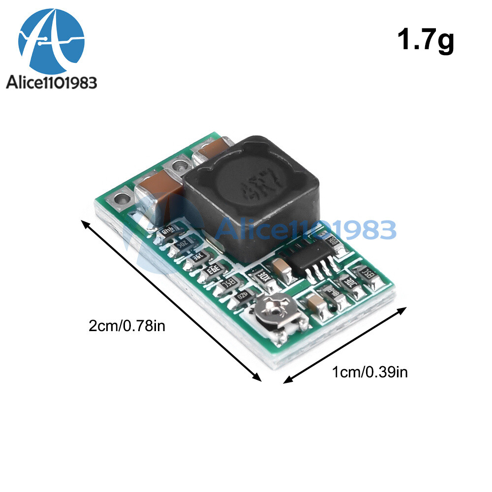 2PCS Mini DC-DC 12-24V To 5V 3A Adjustable Step Down Power Module Buck Converter