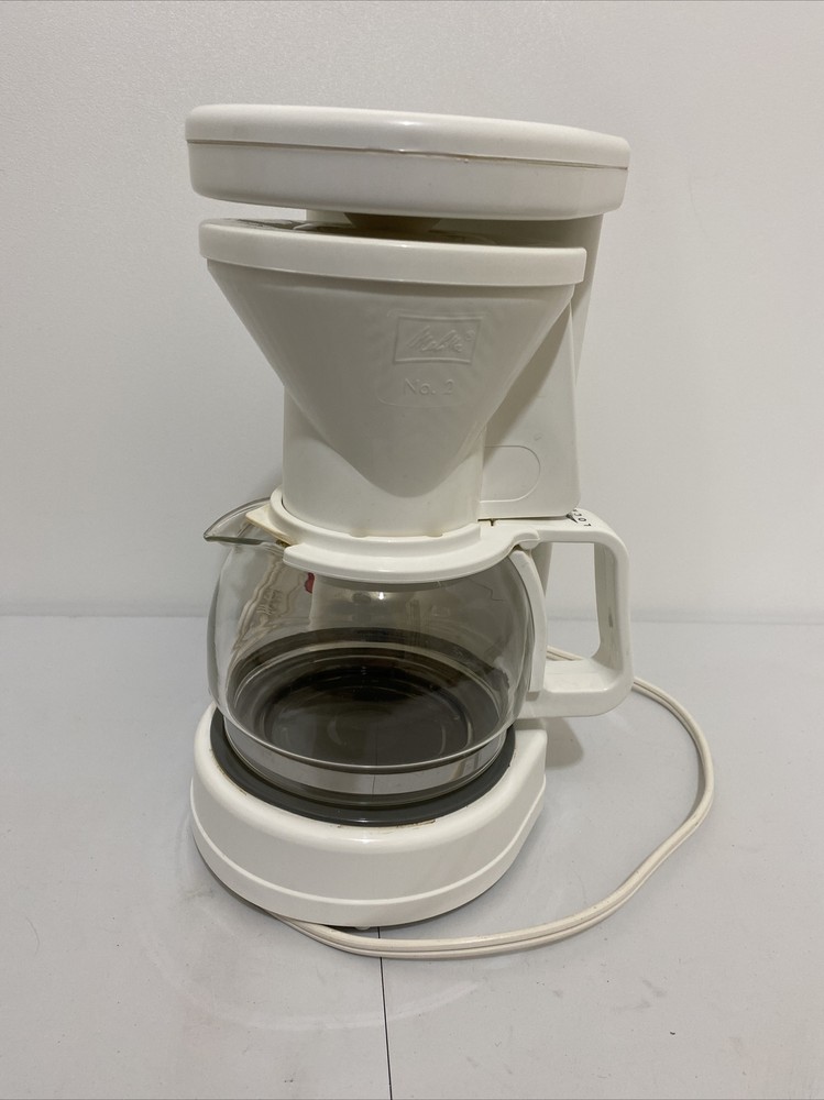 Melitta Gevalia Kaffe 4 Cup Coffee Maker Model BCM-4 White