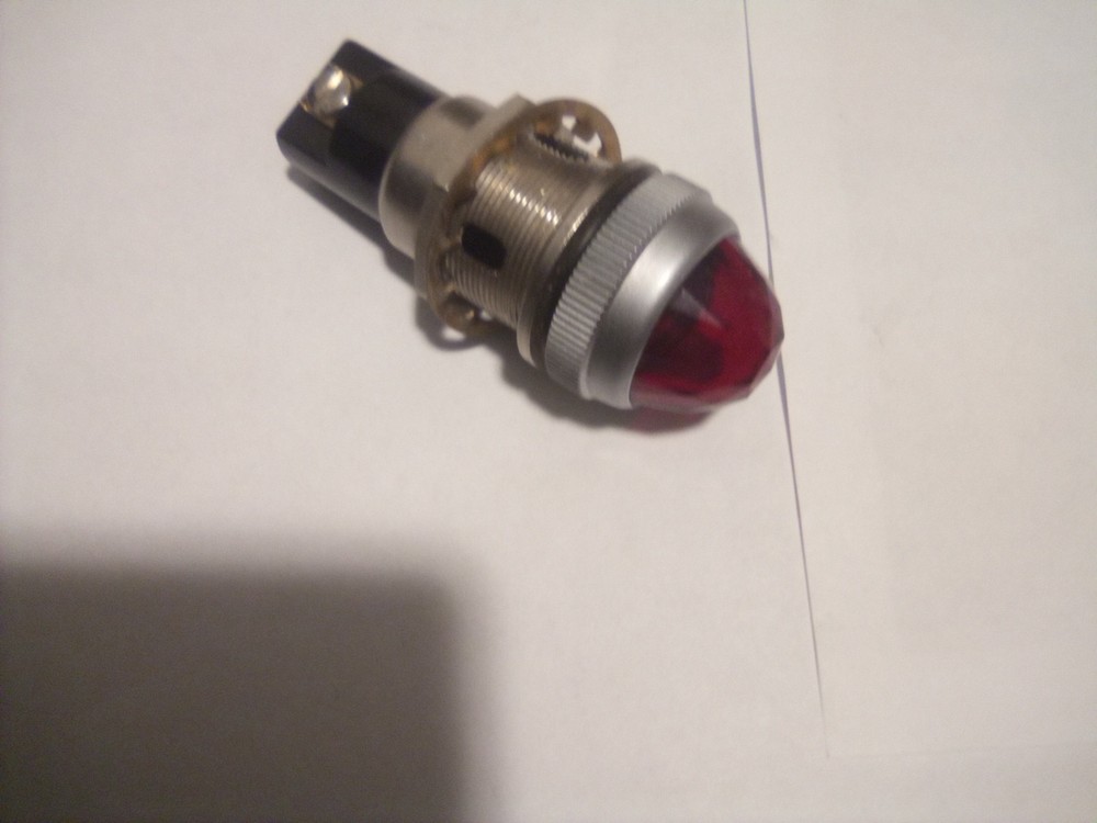 Dial Co. NY 75W 125V Indicator Panel Light red Cover