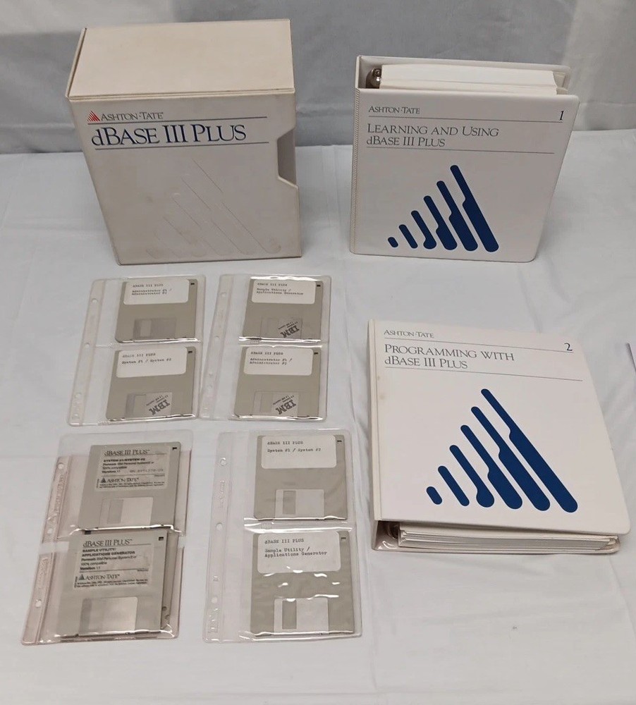 Ashton-Tate dBASE III Plus Data Management Software Ver 1.1