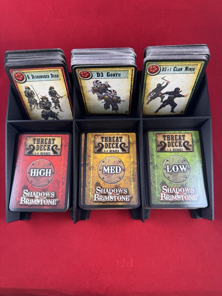 3 Bay Medium Card Draw and Discard Trays