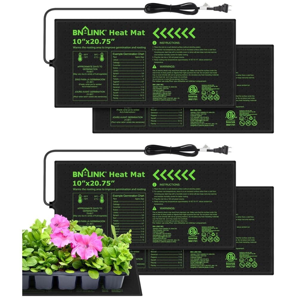 Reliable Plant Warming Pad 10x20.75" 4 Pack  Listed