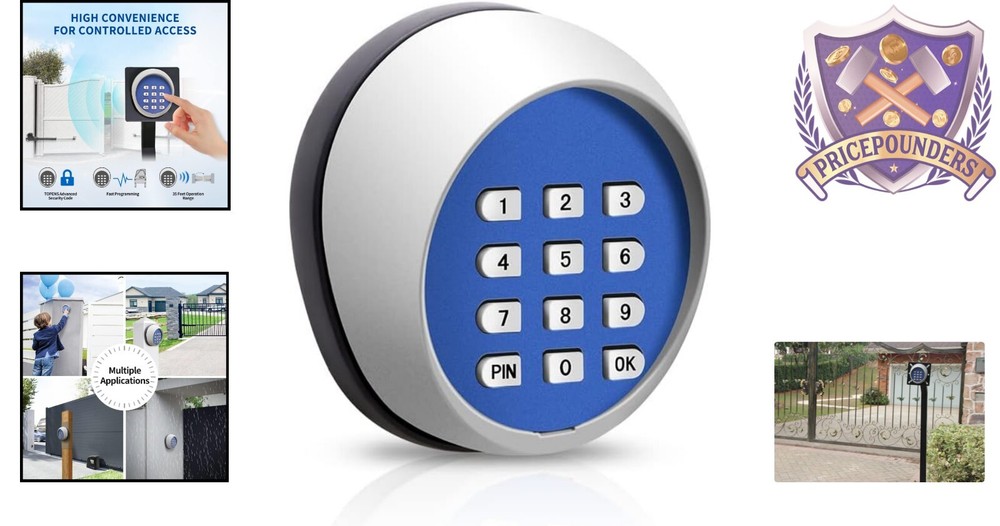 Wireless Keypad for Keyless Gate Entry - Secure Control for Home & Business