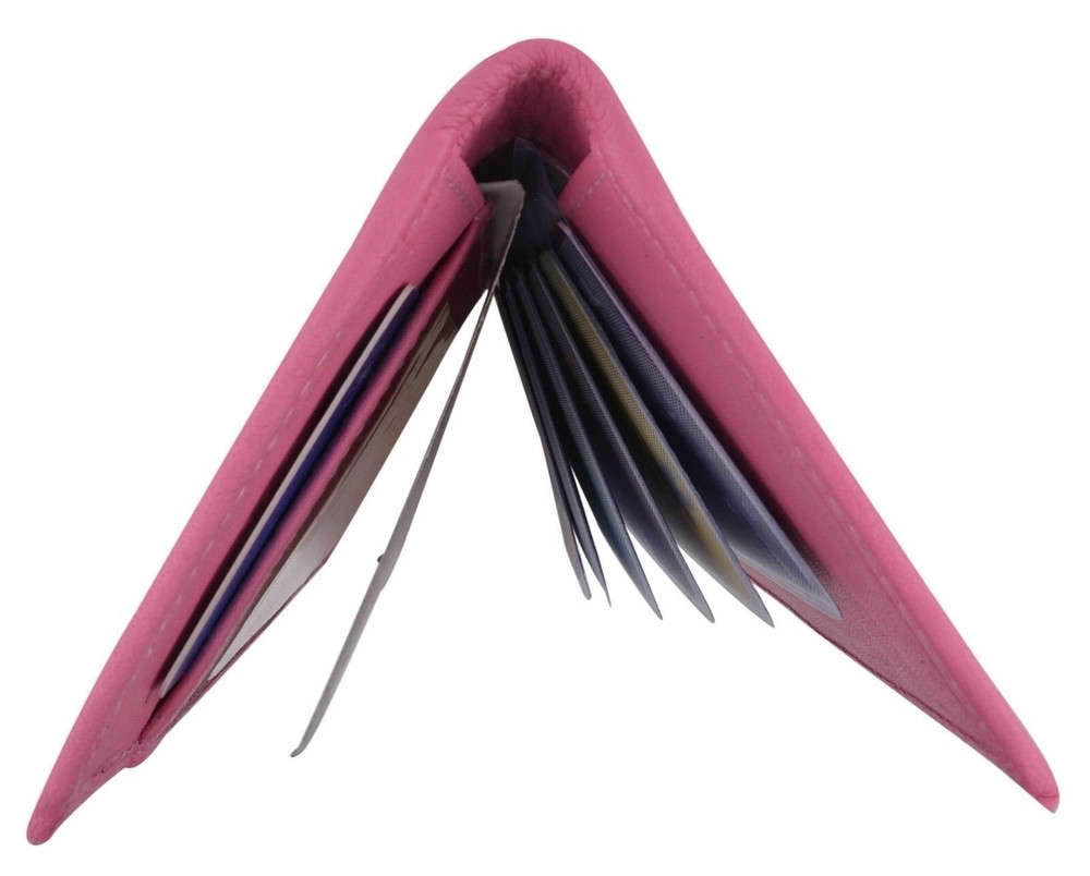 Genuine Leather PLAIN Checkbook Cover Pink NEW!!!