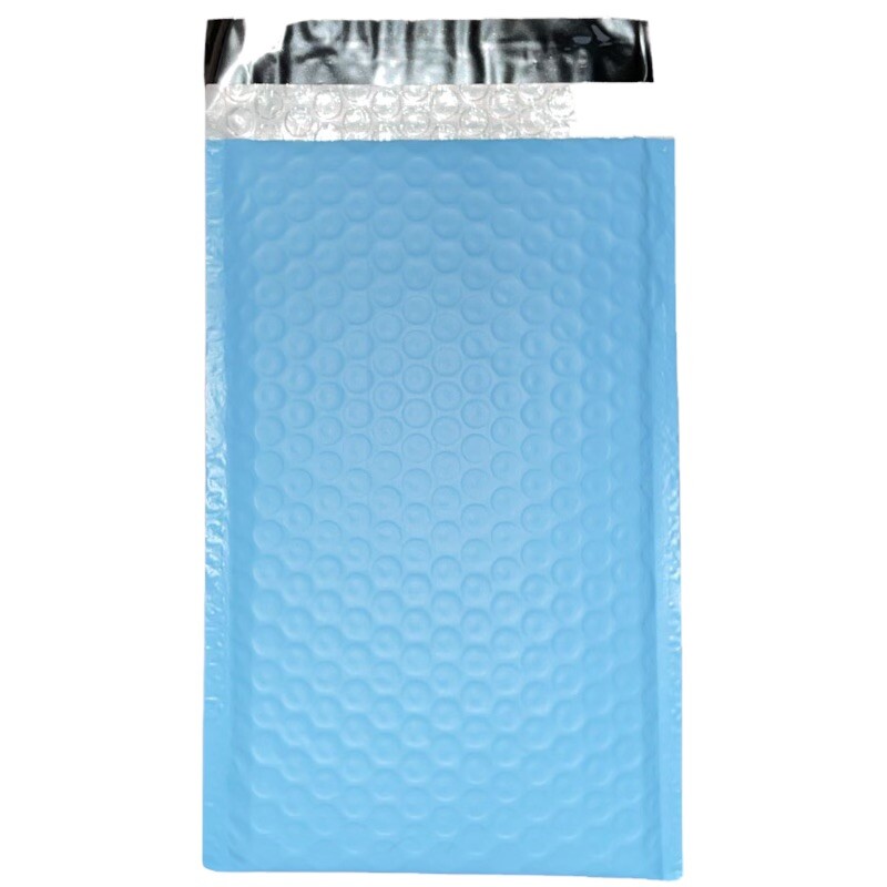 50 7.25" x 11" Light Blue Poly Bubble Mailers Self Seal Envelopes