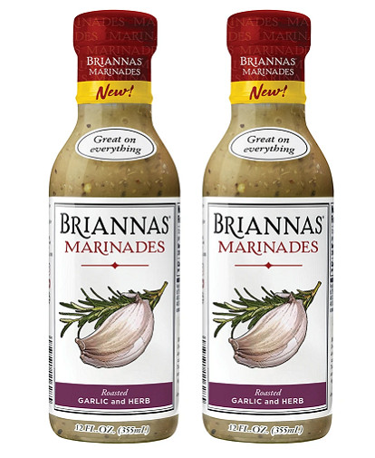 Briannas Marinades Roasted Garlic & Herb 2 Pack