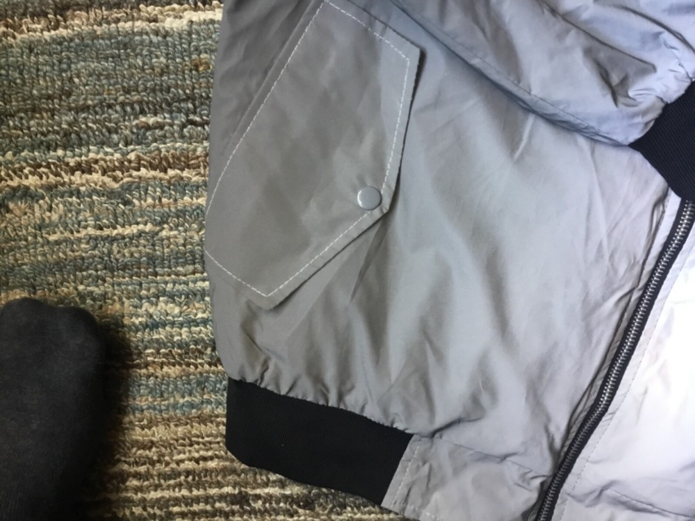 Floor sixx Reflective Bomber Jacket - XL - See pics
