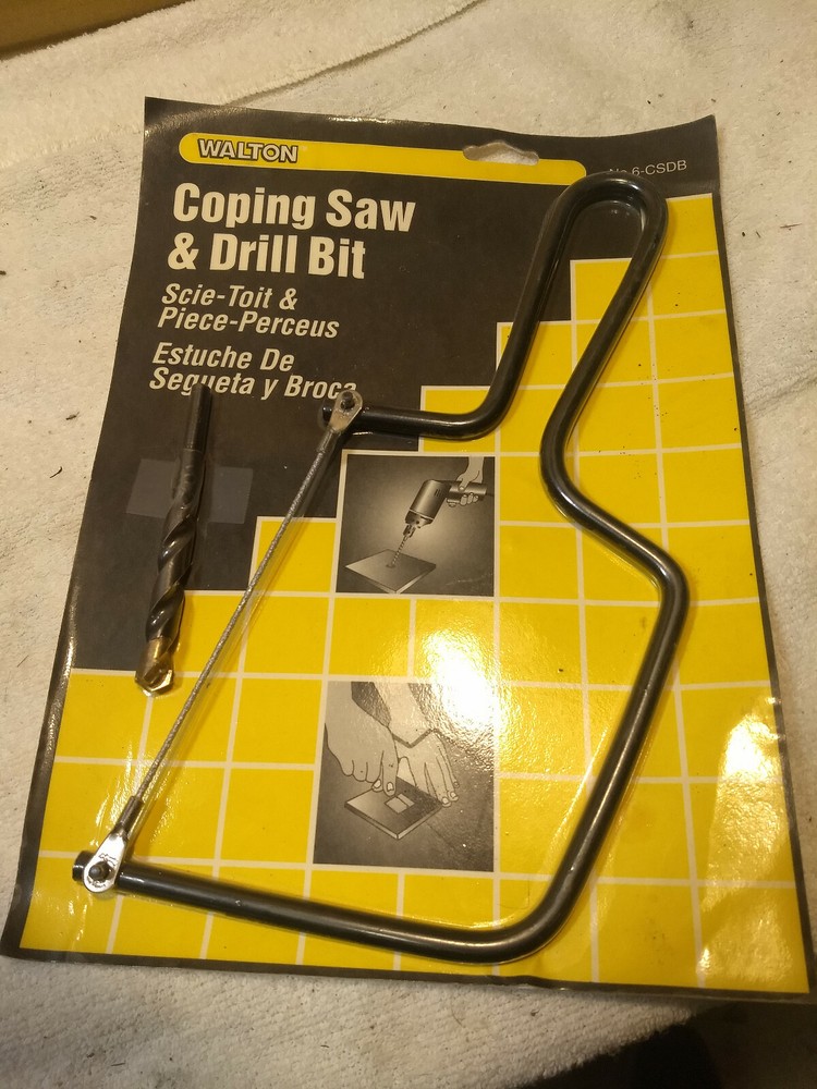 Walton Coping Saw and Drill Bit-NEW-Fixed US shipping