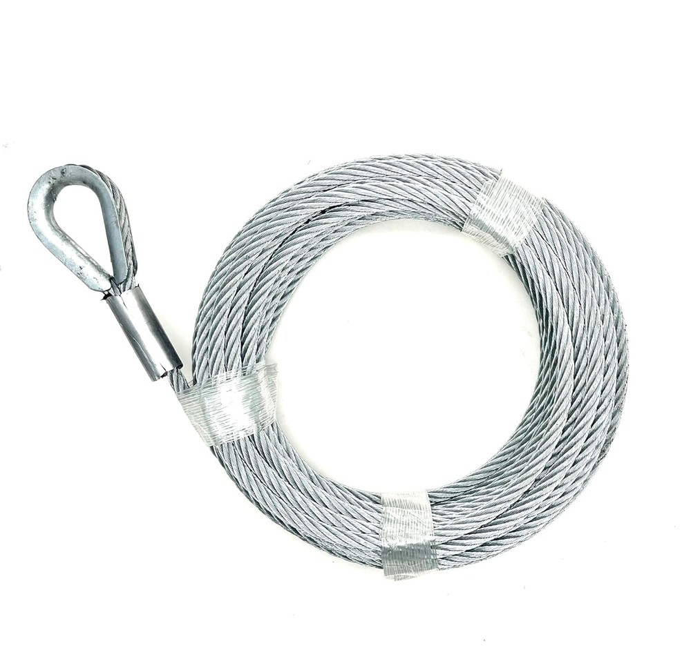 5/16" x 100 ft Galvanized Wire Rope Winch Cable