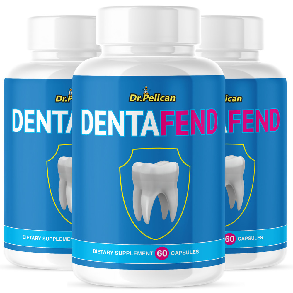 Dentafend- Oral & Digestive Support- 3 Bottles- 180 Capsules