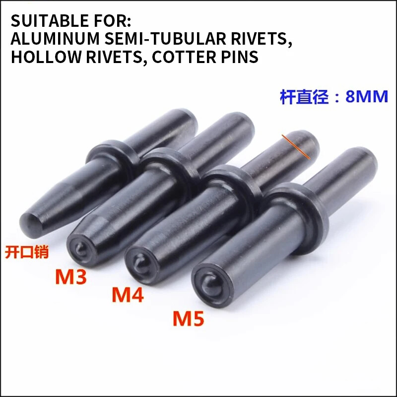 Pneumatic Straight Riveter Air Riveting Tool Aluminum Nameplate Solid Semi