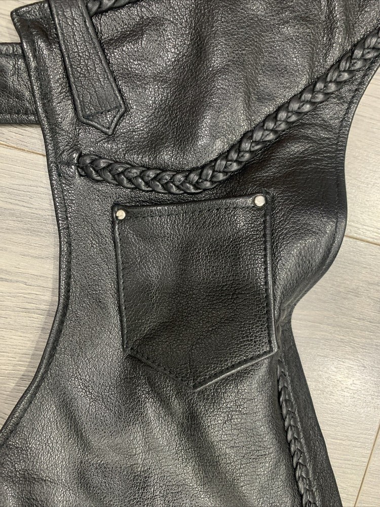 xelement womens leather motorcycle chaps Size 14