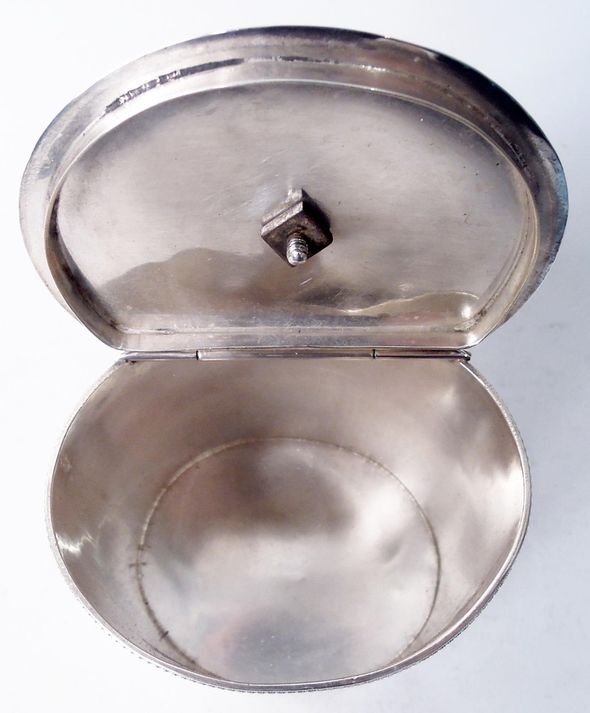 Modern Tea Caddy Classical Neoclassical Box American Sterling Silver