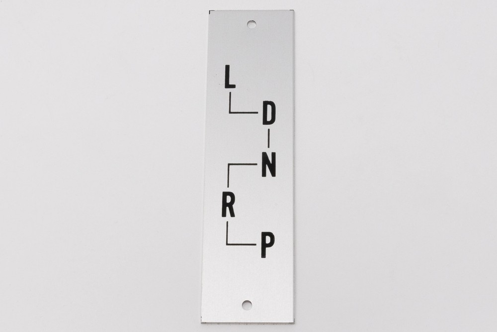 1958-1961 Chevrolet Chevy Corvette Shift Pattern Indicator Plate  for Automatic
