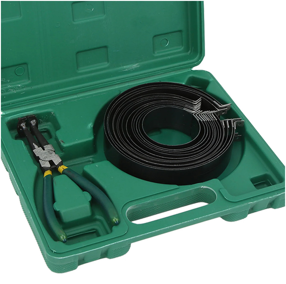 14 Pcs Engine Piston Ring Compressor Ratcheting Plier W/ Carrying Case Universal