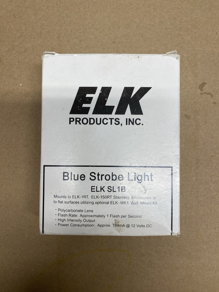 ELK Products Blue Strobe Light ELK-SL1B. Open Box