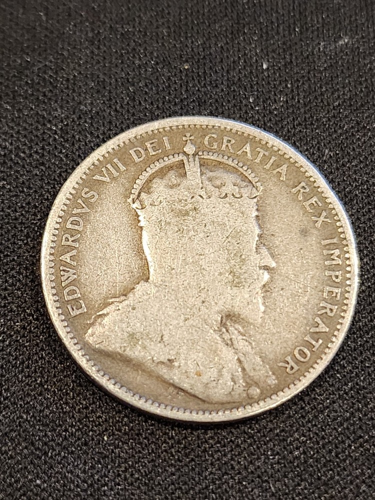1902 Canada 25 Cents Silver Coin
