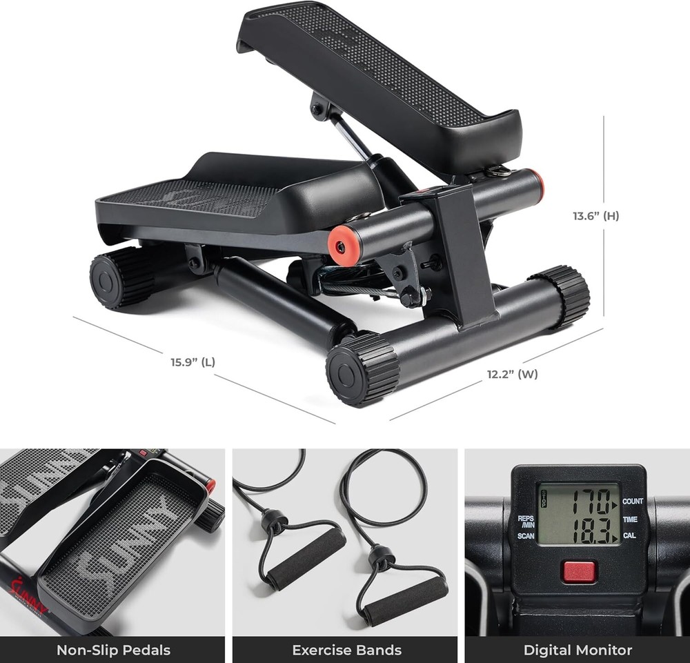 Mini Steppers for Exercise at Home, Stair Step Workout Machine with Optional ...