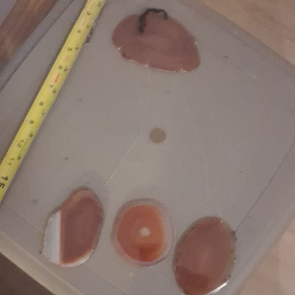 4 piece Agate Polished Lapidary  wind chime