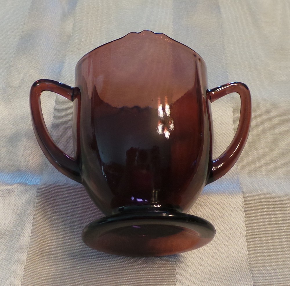 Vintage Amethyst Sugar Bowl